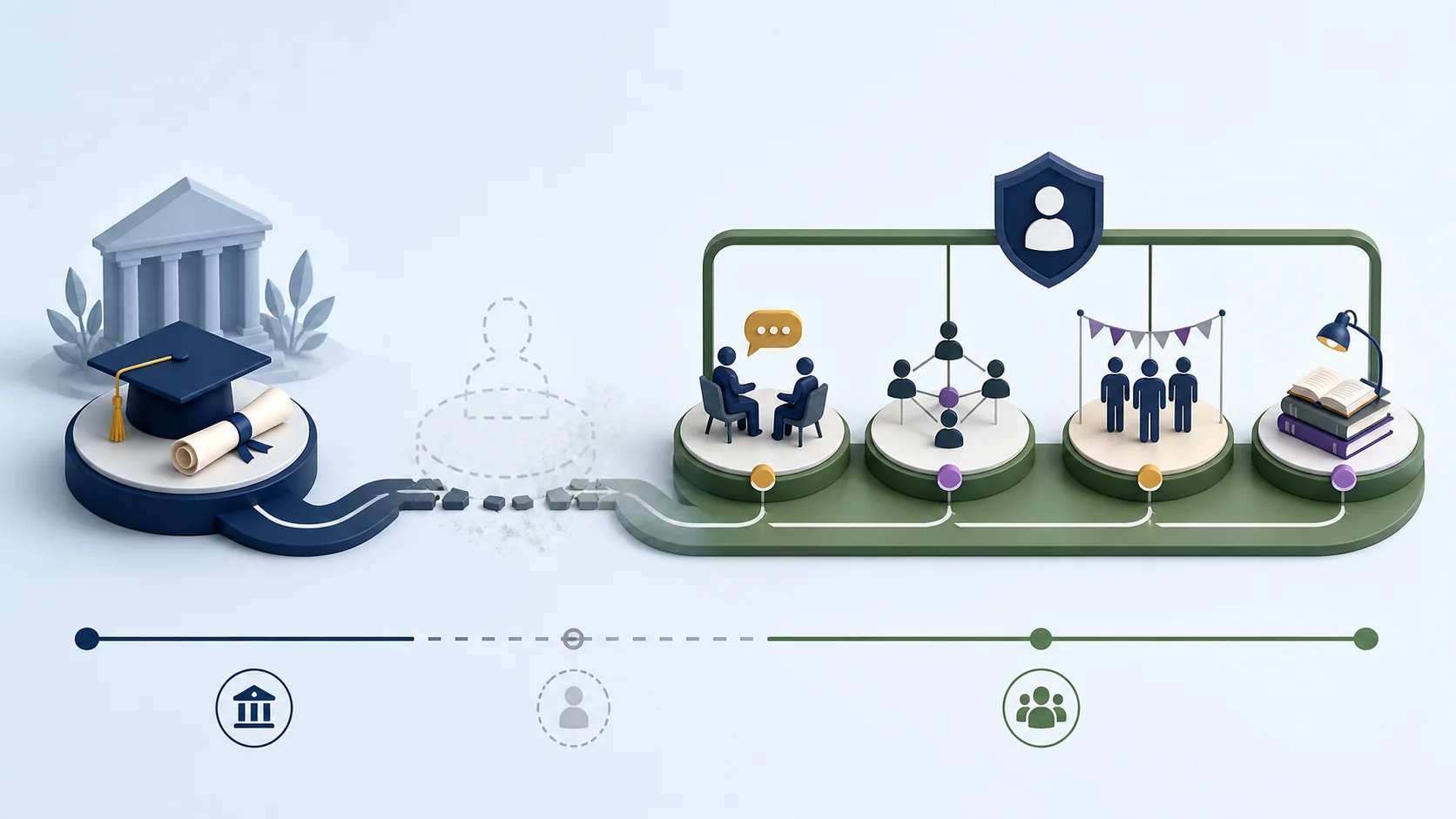 Alumni Engagement Fades Because No One Owns What Comes After Graduation what changes illustration