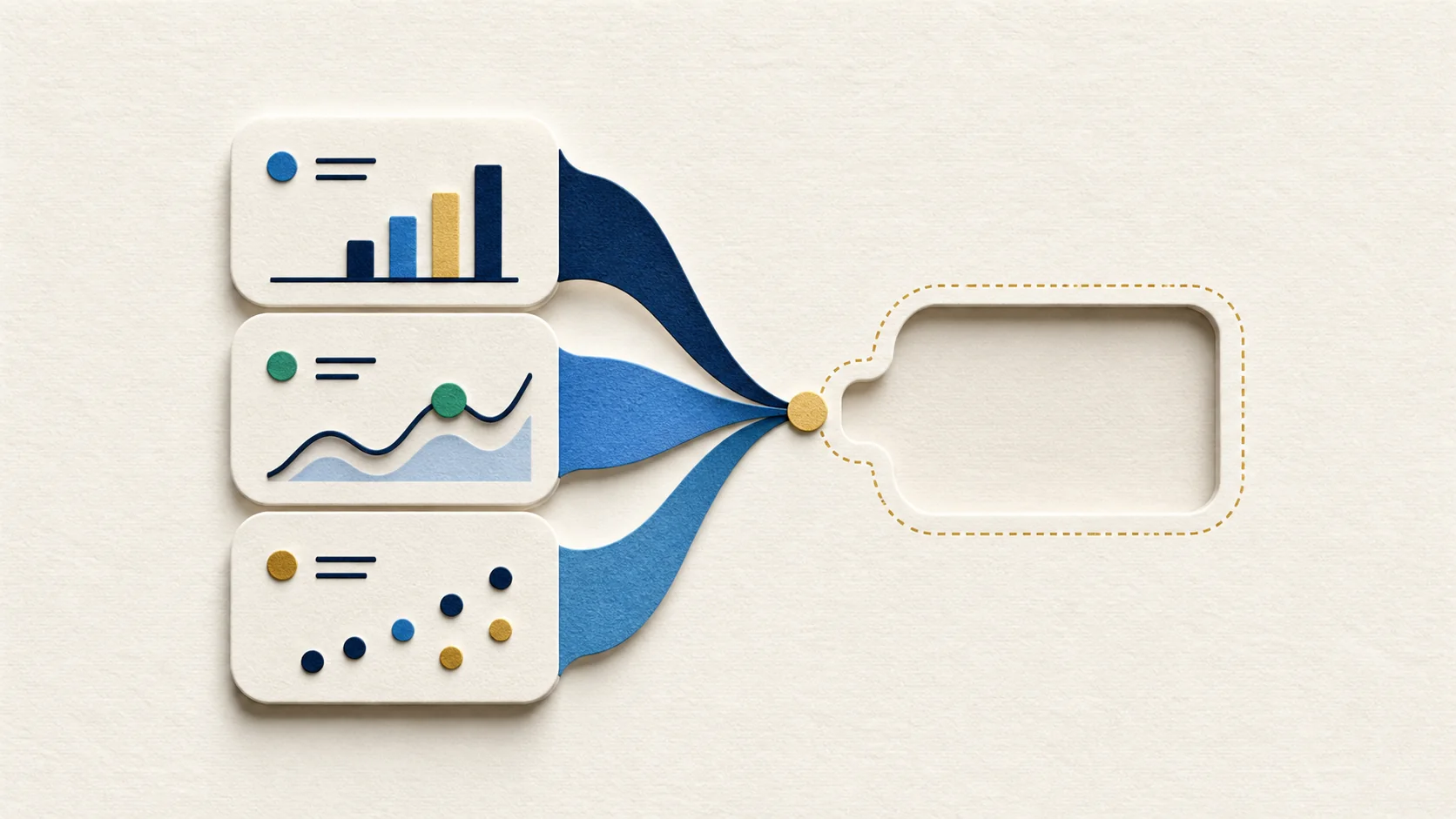 Paper-cut What Changes illustration for What changes when a signal is wired to a required action