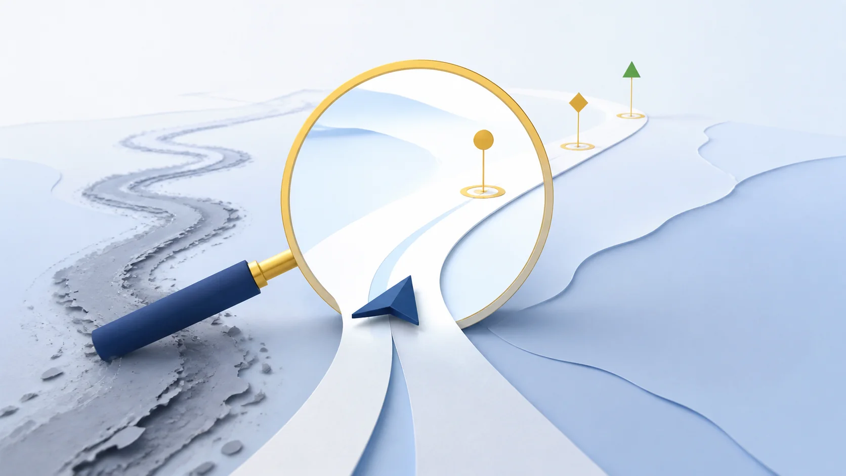 Paper-cut What Changes illustration for What changes when leading indicators are named in advance