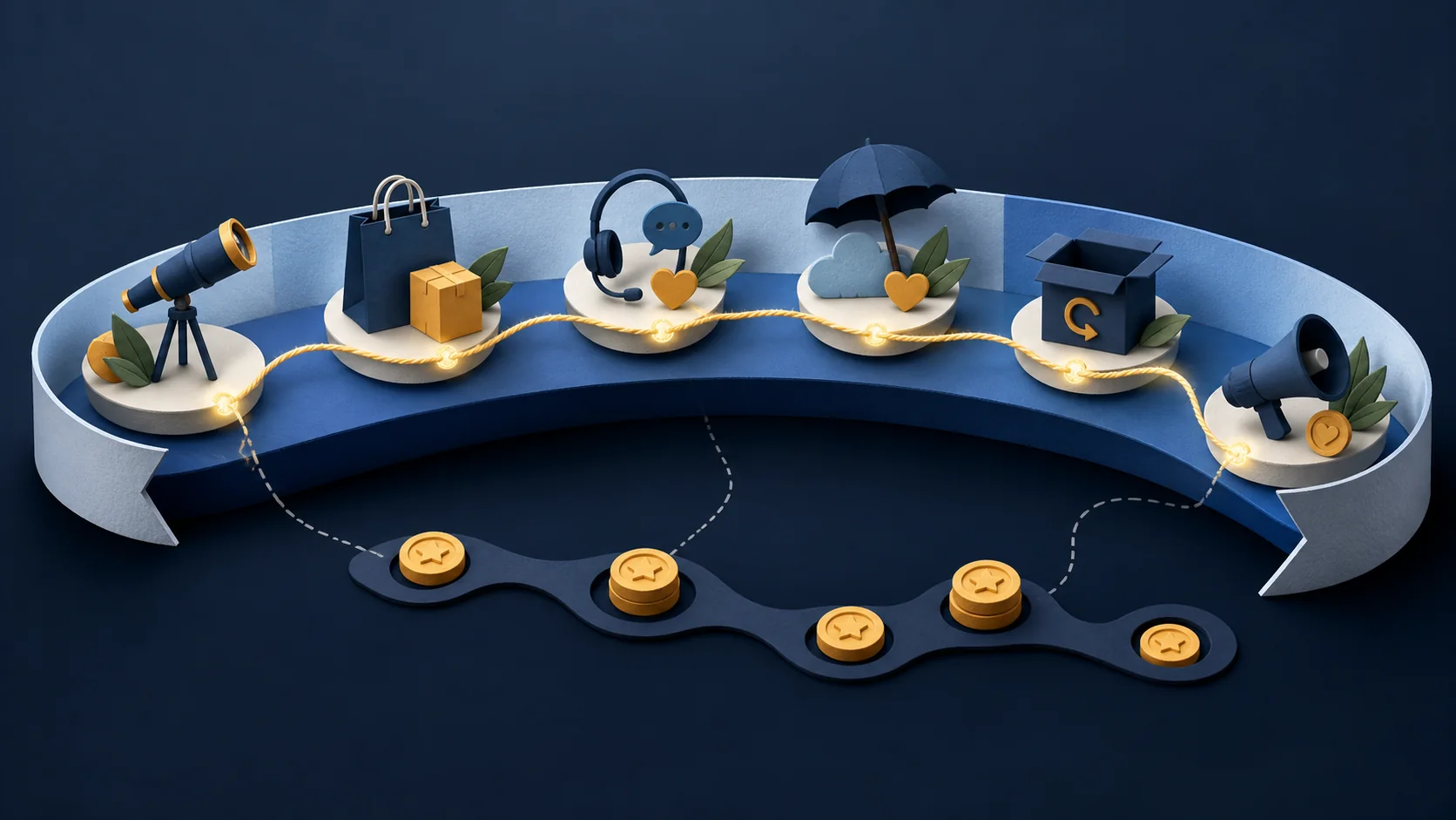 Loyalty transformation scene showing emotional recognition and personalized rewards as stronger signals than points balances.