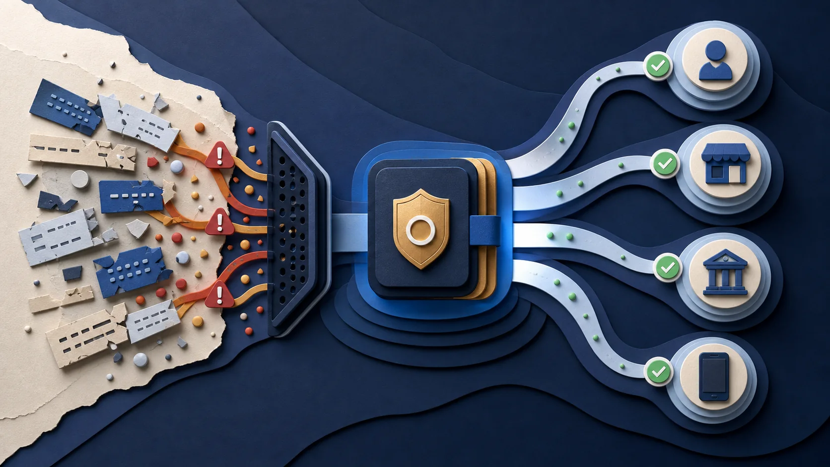 One payment credential connecting multiple checkout, loyalty, and identity experiences.