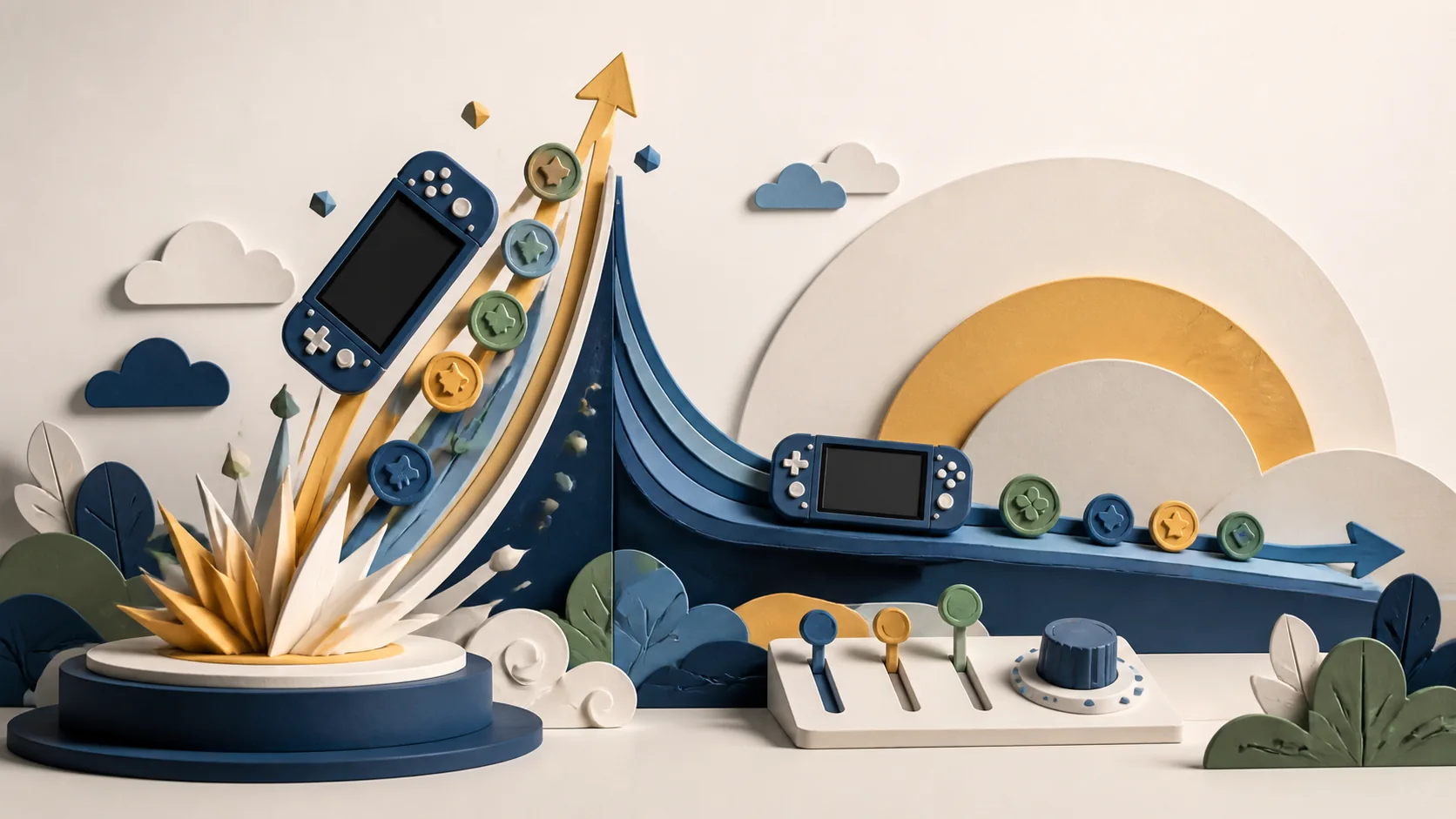 Editorial illustration for Nintendo Is Forecasting Its Own Sales to Fall, on Purpose
