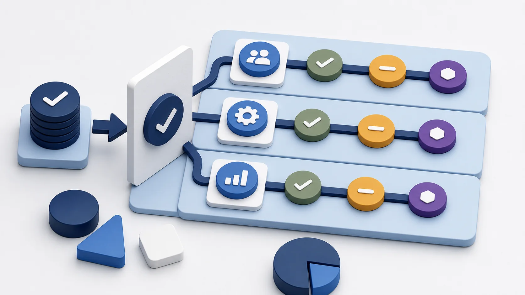 A single labeled support-ticket icon inside a much larger circle representing the full customer journey, with most of the larger circle left unlabeled and unmeasured.