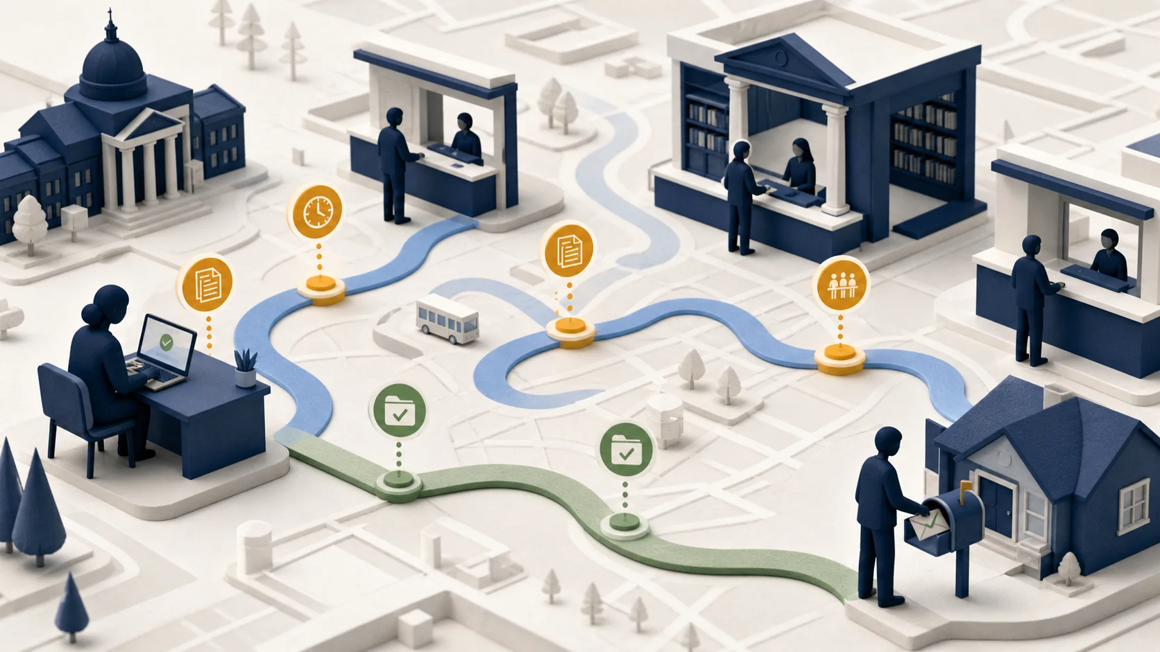 Editorial illustration for Government NPS Went From -5 to +28. The Fix Was Not a New App.