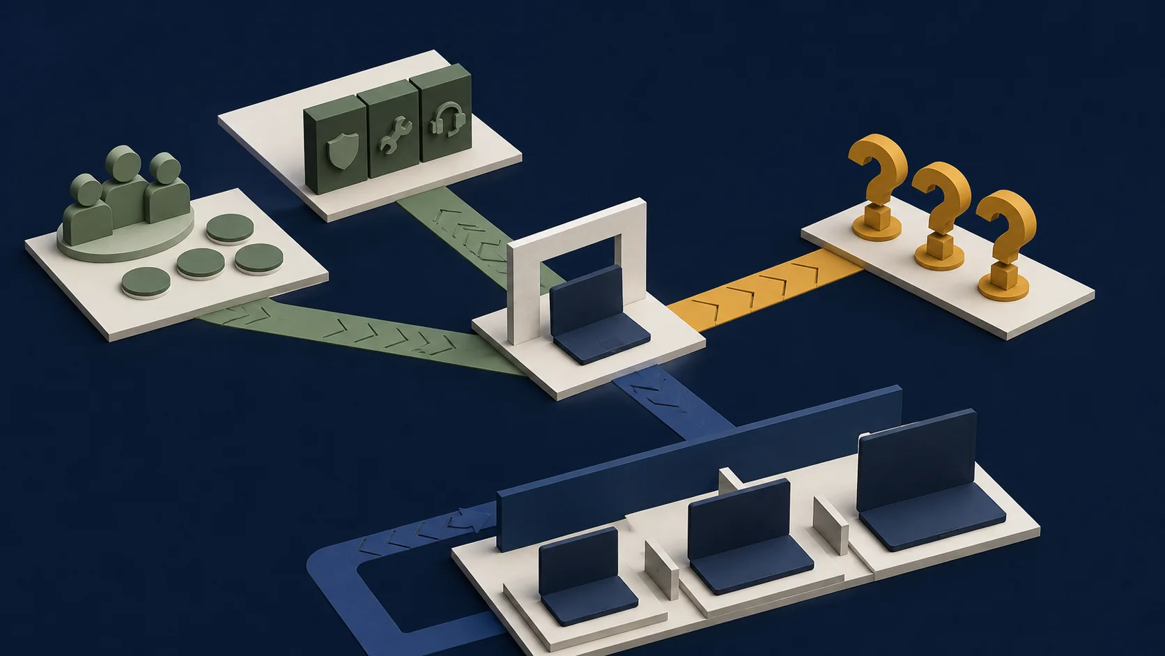 A premium product icon shown unchanged and stable, next to a newly engineered, separately positioned budget product icon entering a different price tier entirely.
