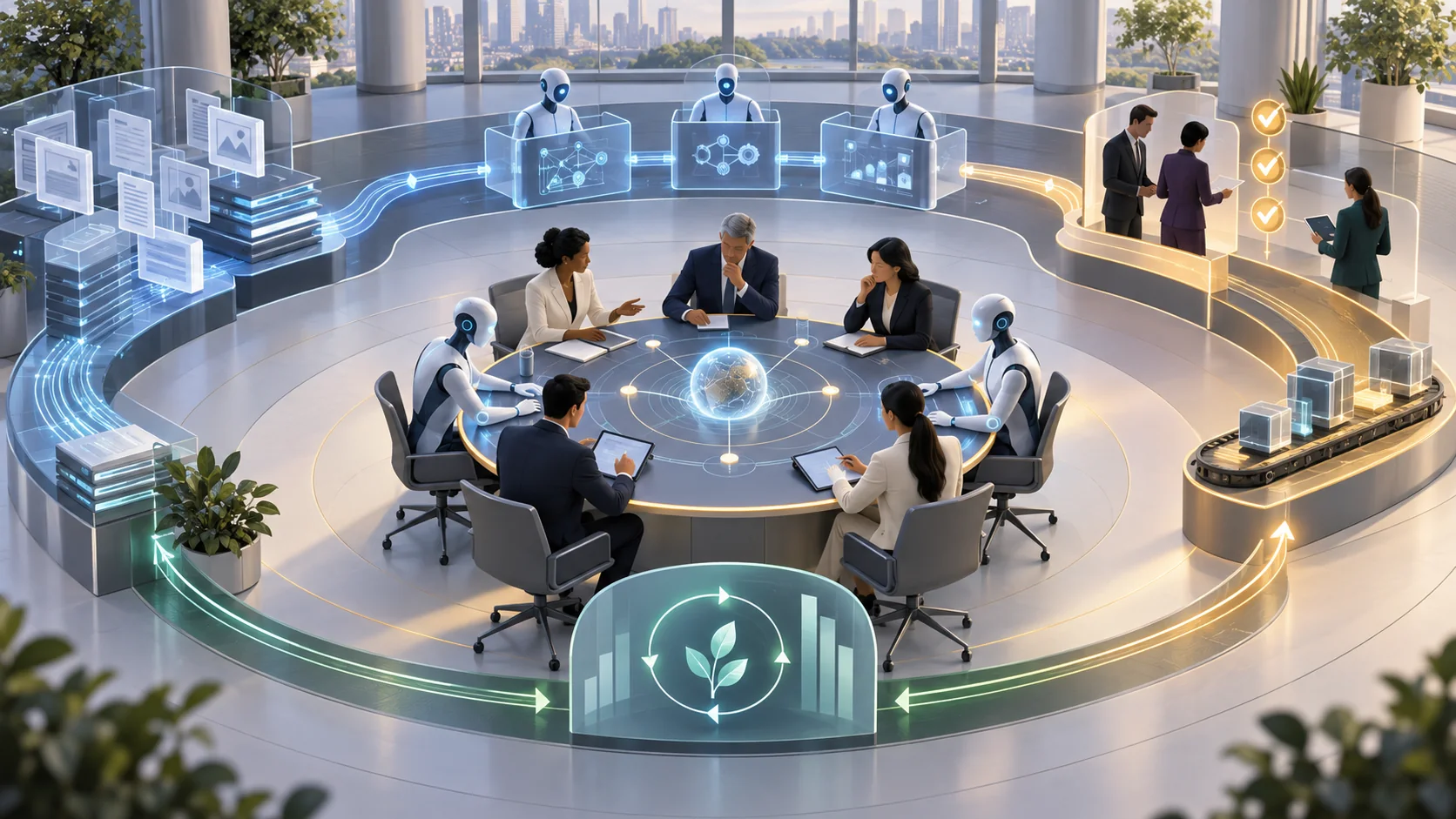 Accountable AI Delegation Is the New Operating Model editorial illustration