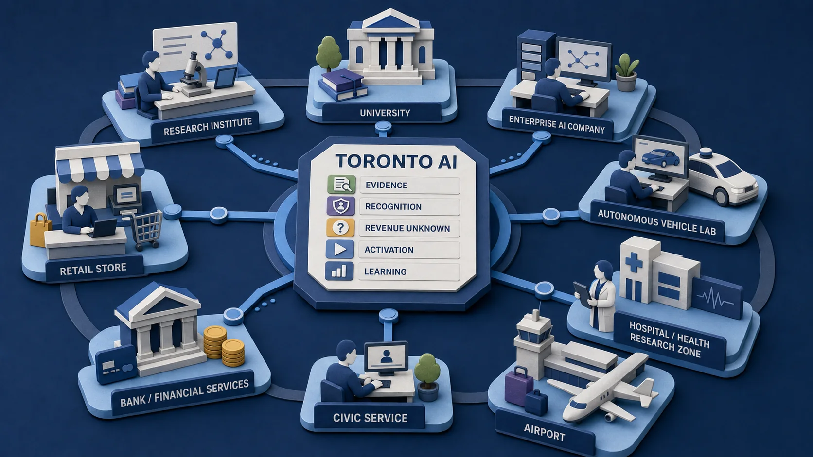 Toronto's AI Moment Is Really a Physical Intelligence Test editorial illustration
