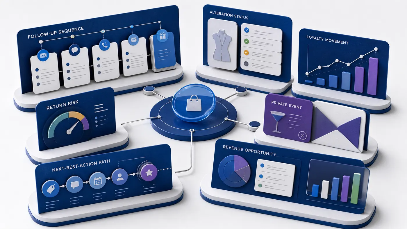 After luxury retail Experience Intelligence illustration