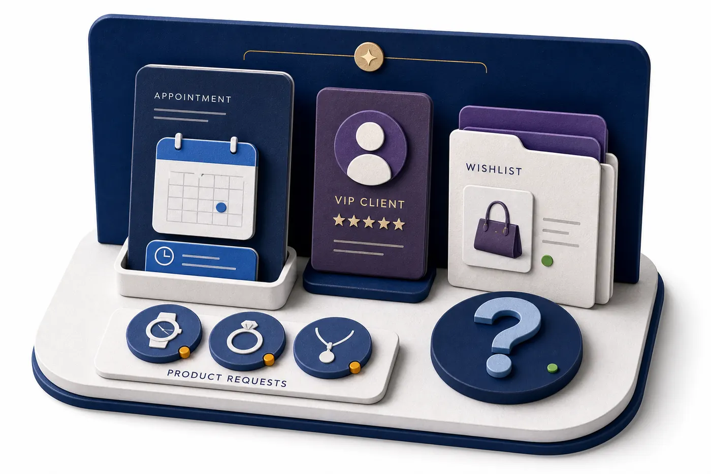 High-value appointment intent luxury retail signal illustration