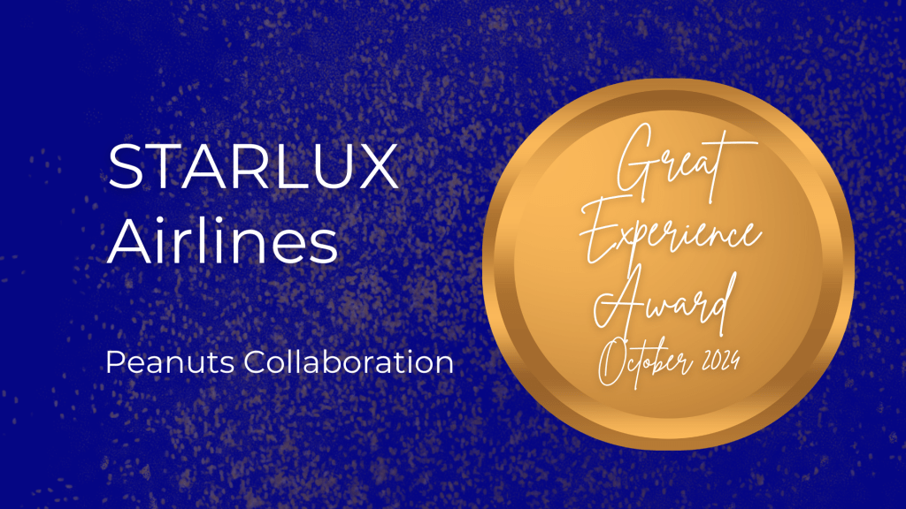 STARLUX Airlines wins Transformidy's Great Experience Award for October 2024