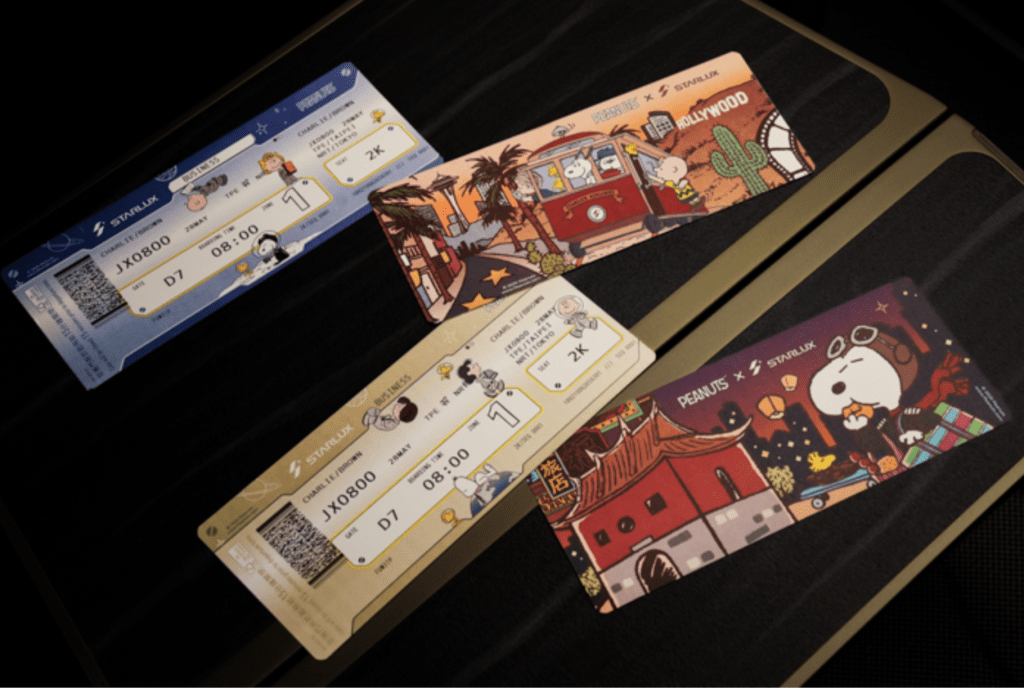 STARLUX x Peanuts Collaboration Part 2 Boarding Passes